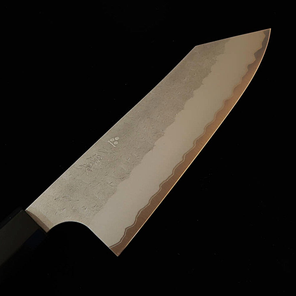 NIGARA Nitôrah Hamono Bunka Aogami Super, martelé, manche octogonal en wengé (180 mm)