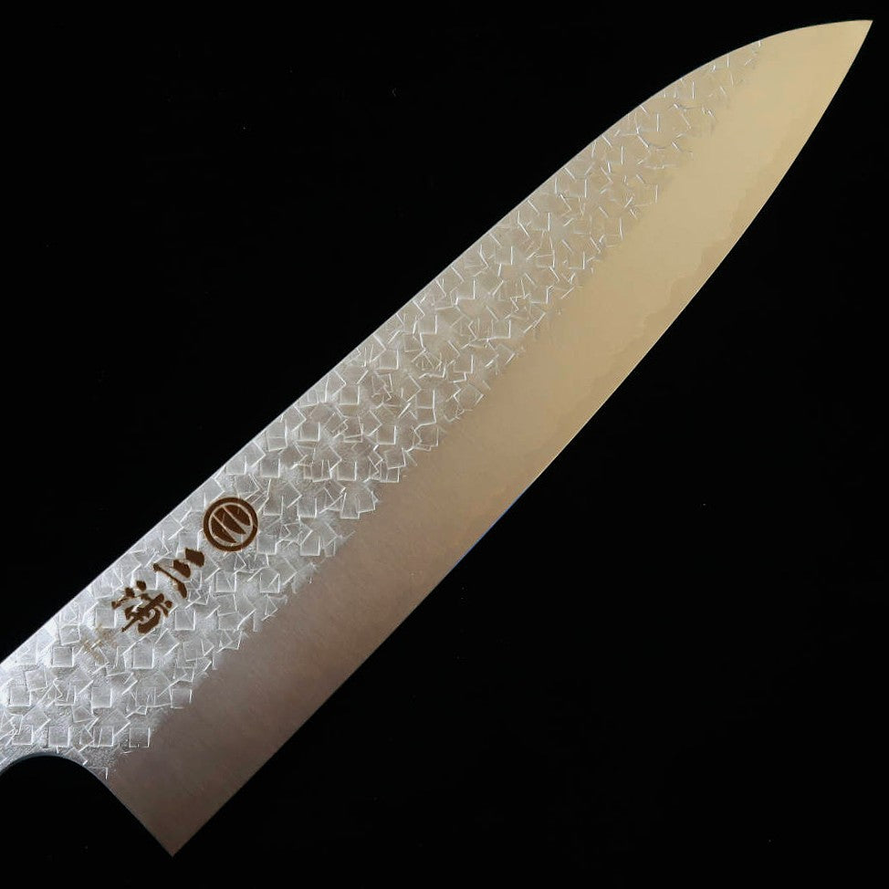 三浦MIURA 牛刀 SG2 鎚目 黒檀ターコイズ八角柄（210mm）