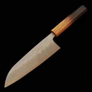 MIURA – Santoku Gin-3, finition nashiji, manche octogonal laqué (165 mm)