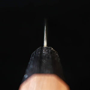 Miura MIURA Petty Aogami nº1 acabado negro, mango octogonal de nogal (150 mm)