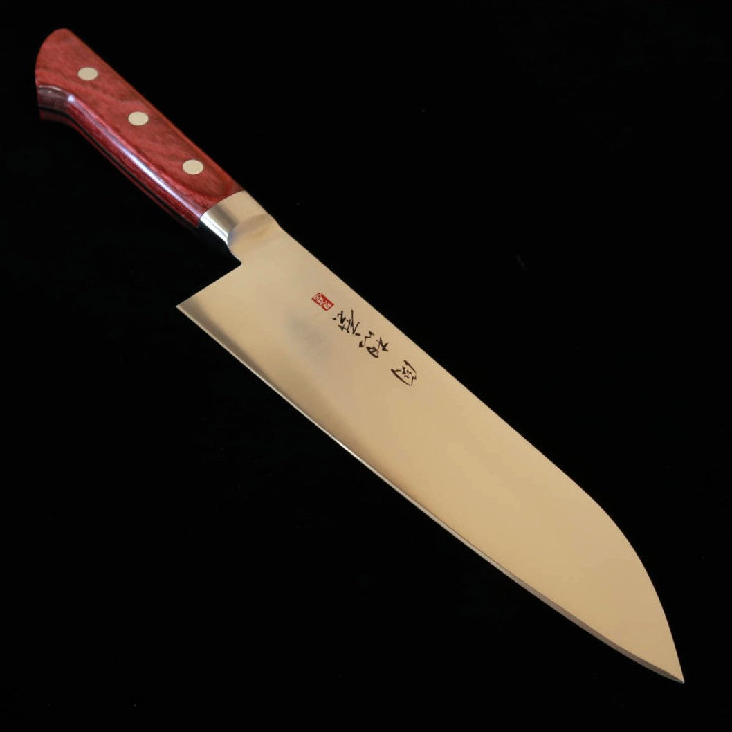 Seki Souma SEKI SOUMA Santoku Acero molibdeno Mango laminado rojo (180 mm)