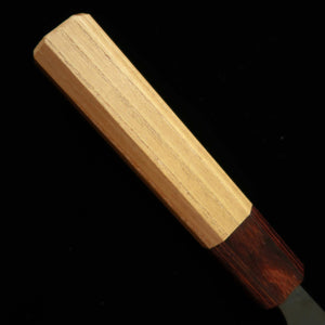 MIURA aji-kiri aço azul nº 1 kuro-uchi laminado em inox cabo octogonal de olmo-japonês (105/145 mm)