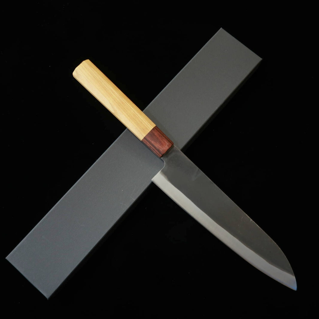 Miura MIURA Gyuto Aogami #1 inox laminado Kurouchi Cabo octogonal em zelkova (210 mm)