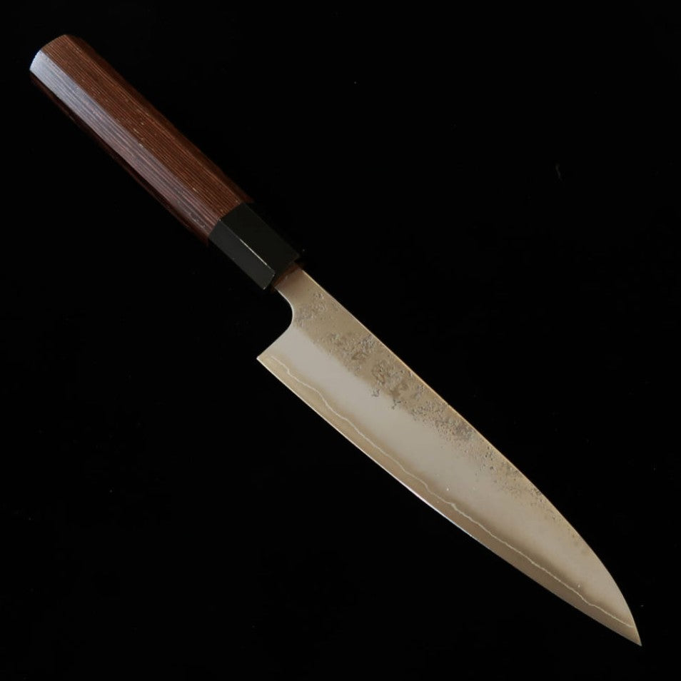 HATSUKOKORO Ginrei Ginsan Steel, Nashiji, Wenge Handle Petty Knife (130mm)