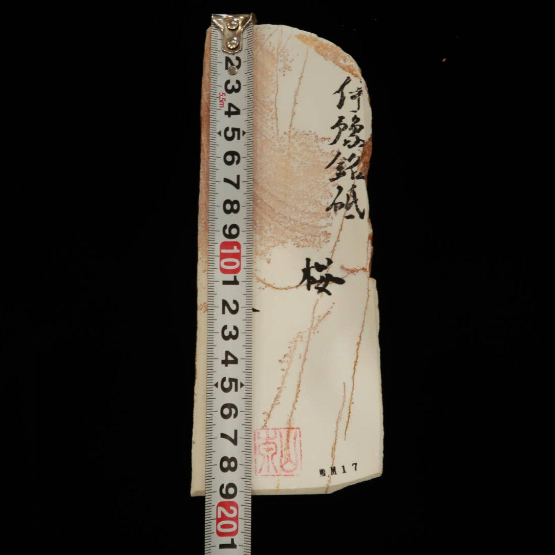 Mio Tsukushi Hime Pedra de Amolar Natural Iyo Meito NM17 Sakura 75×195×26mm