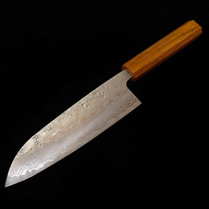 MIURA Miura santoku acero sueco nashiji mango octogonal de roble (165 mm)