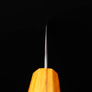 MIURA Miura santoku acero sueco nashiji mango octogonal de roble (165 mm)