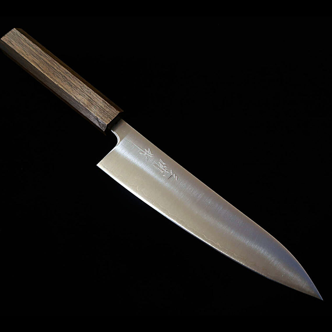 三浦MIURA 牛刀 青紙スーパー 磨き 黒樫八角柄 （180/240mm）