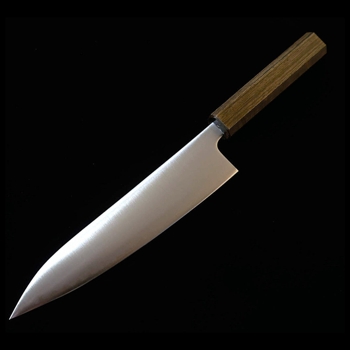 三浦MIURA 牛刀 青紙スーパー 磨き 黒樫八角柄 （180/240mm）
