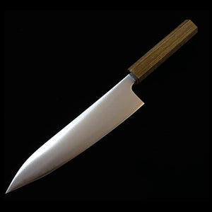 MIURA Gyuto Aogami Super Polido Cabo octogonal de carvalho negro (180/240 mm)