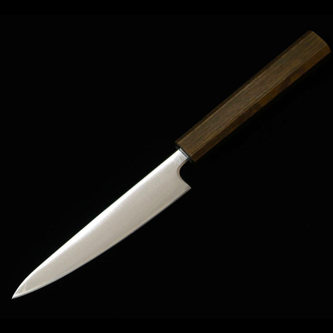 Miura MIURA Petty aço azul super polido cabo octogonal de carvalho negro (135 mm)