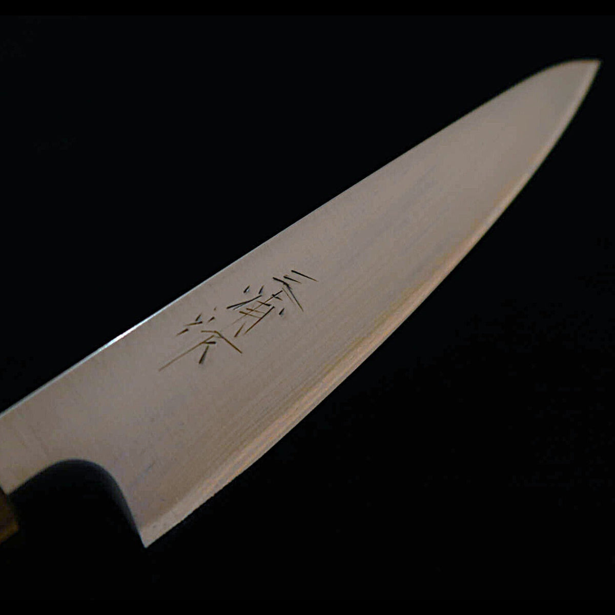 Miura MIURA Petty aço azul super polido cabo octogonal de carvalho negro (135 mm)