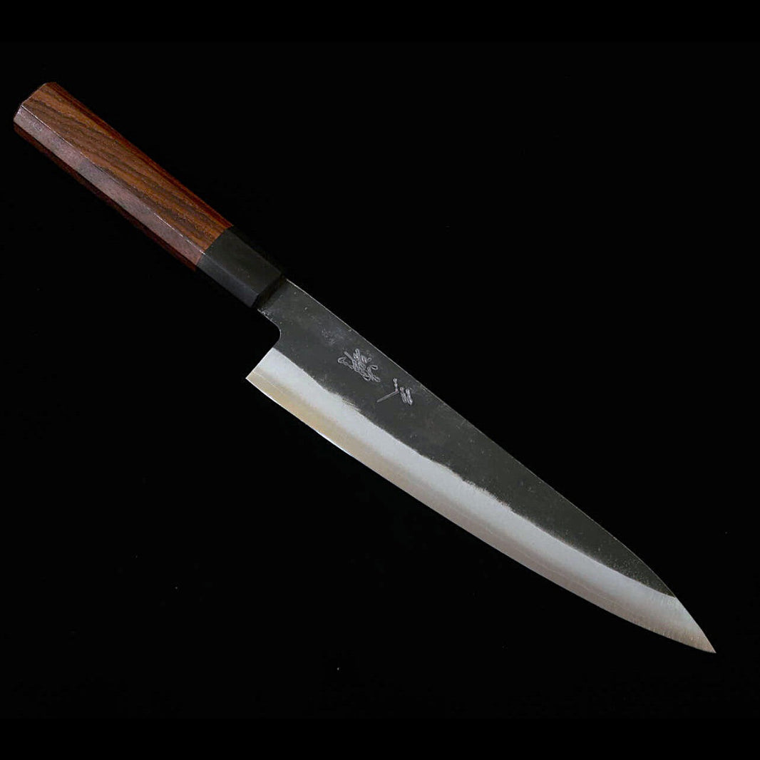 Miura MIURA Gyuto Aogami Super, acabamento negro, cabo octogonal de pau-rosa (210 mm)