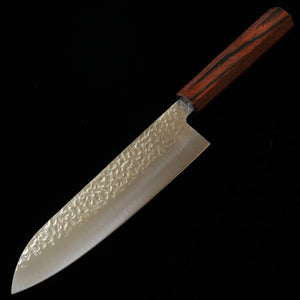 MIURA Miura Santoku AUS8 martilleado, mango de caoba, 180 mm
