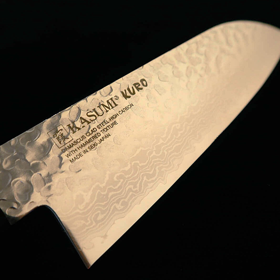 SUMIKAMA – Santoku en acier au molybdène, damas, manche en bois stratifié renforcé KURO KR-35017 (170 mm)