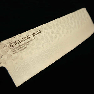 SUMIKAMA Vegetable Knife, Molybdenum Steel, Damascus Finish, Laminated Reinforced Wooden Handle, KURO KR-36017 (170mm)