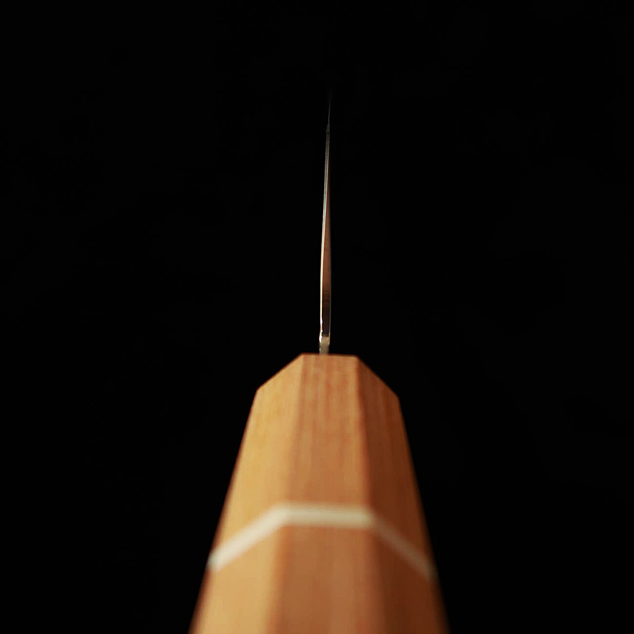 V.ROAD  濃州正恒作 Nosyu Masamune 三徳 VG10 鎚目 33層ダマスカス 積層強化柄 白×白（180mm）