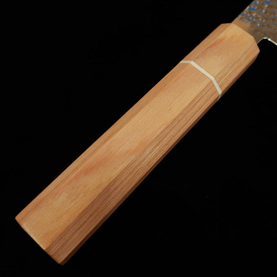Nosyu Masamune Kiritsuke, VG10 Tsuchime 33-Layer Damascus, Laminated Reinforced Handle White x White (180/210mm)