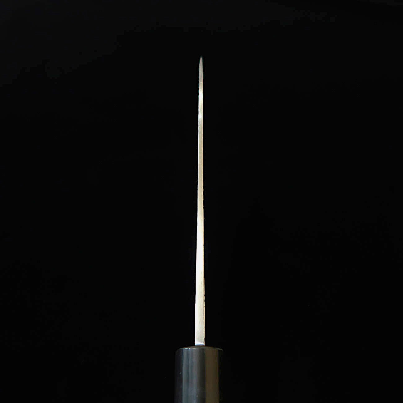 Gyuto MIYAZAKI KAJIYA Tsubaki, Aogami no.2, acabado martillado, mango octagonal de madera de castaño (200mm)