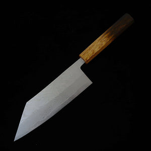 Miyazaki Kajiya MIYAZAKI KAJIYA Gin-3, Damasco martelado, sub-zero – Tsubaki – bunka – cabo em carvalho laqueado (180 mm)