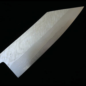 Miyazaki Kajiya MIYAZAKI KAJIYA Gin-3, Damasco martelado, sub-zero – Tsubaki – bunka – cabo em carvalho laqueado (180 mm)