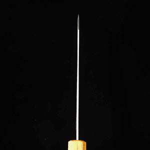 Miyazaki Kajiya MIYAZAKI KAJIYA Gin-3, Damasco martelado, sub-zero – Tsubaki – bunka – cabo em carvalho laqueado (180 mm)