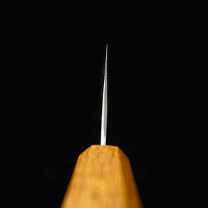 Miyazaki Kajiya MIYAZAKI KAJIYA Gin-3, Damasco martelado, sub-zero – Tsubaki – bunka – cabo em carvalho laqueado (180 mm)