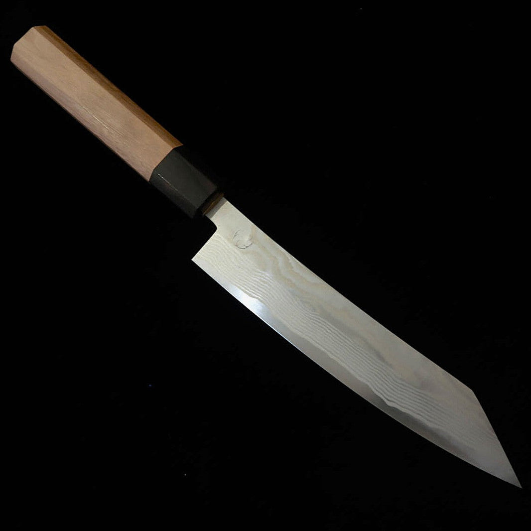 Miyazaki Kajiya MIYAZAKI KAJIYA Gin-3 Tsuchime Damasco Sub-Zero - Tsubaki - Kiritsuke Petty Cabo Octogonal de Nogueira (170 mm)
