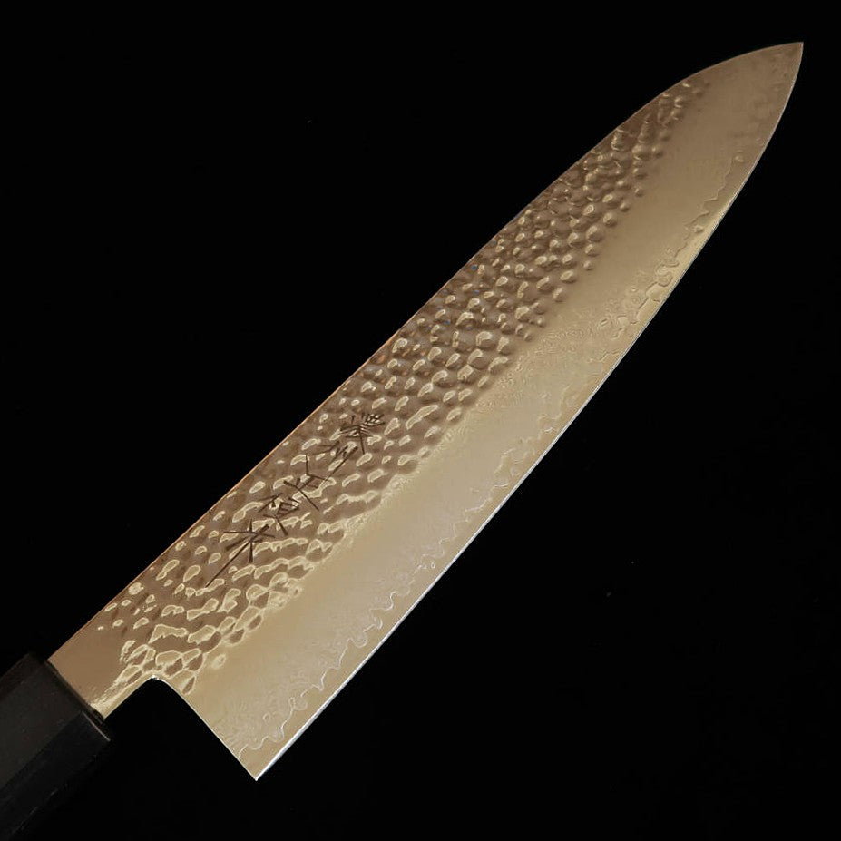 V.ROAD  濃州正恒作 Nosyu Masamune 牛刀 VG10 鎚目 33層ダマスカス 積層強化柄 赤×黒（210mm）