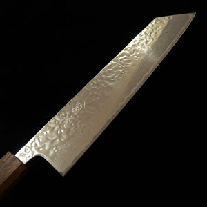 HADO Hado Okina-ryu AUS-10 martelé, miroir, damas, manche en chêne noir, Gyuto kiritsuke (240 mm)