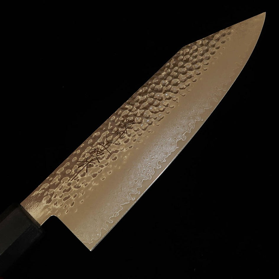 V.ROAD  濃州正恒作 Nosyu Masamune 切付 VG10 鎚目 33層ダマスカス 積層強化柄 赤×黒（180mm）