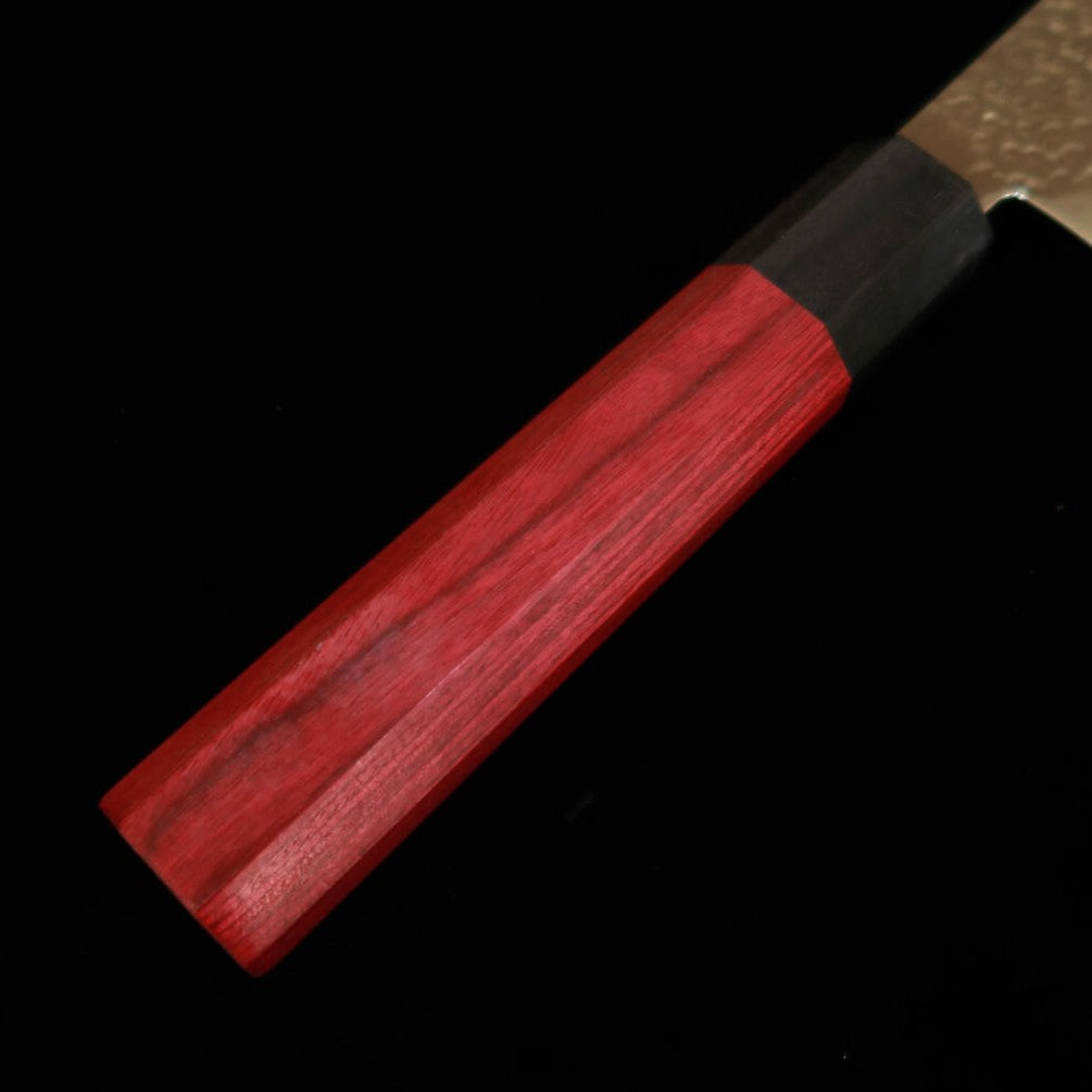 V.ROAD  濃州正恒作 Nosyu Masamune 切付 VG10 鎚目 33層ダマスカス 積層強化柄 赤×黒（180mm）