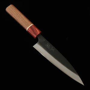 三浦 MIURA 万能小包丁 黒打両刃 白紙二号 RGW八角柄  （140mm）