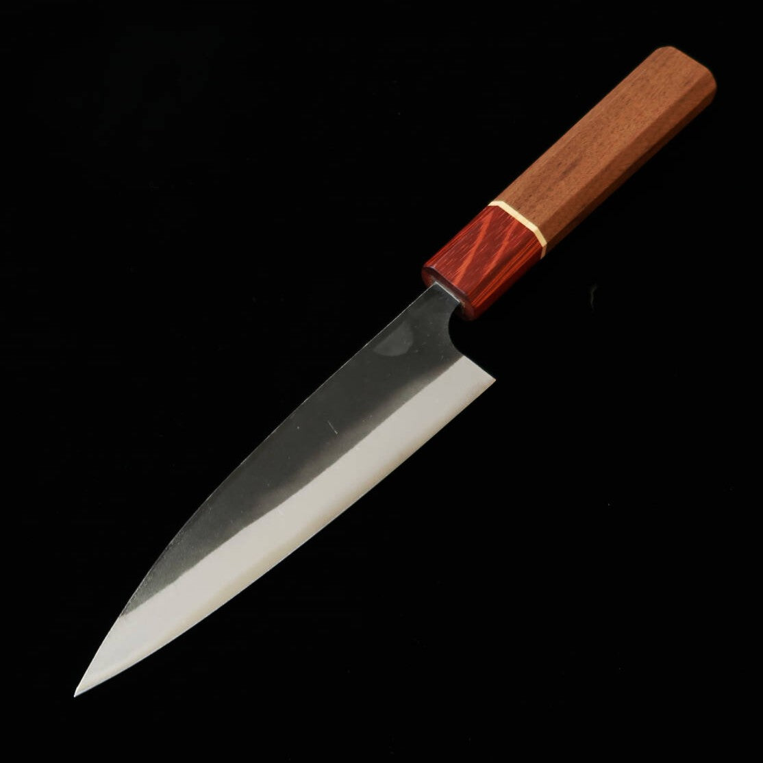 三浦 MIURA 万能小包丁 黒打両刃 白紙二号 RGW八角柄  （140mm）