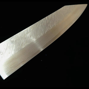 Miyazaki Kajiya ZA18 Hammered Damascus Subzero - Camellia - Kiritsuke Gyuto (Chef's Knife) - Burnt Lacquer Oak Handle (240mm)