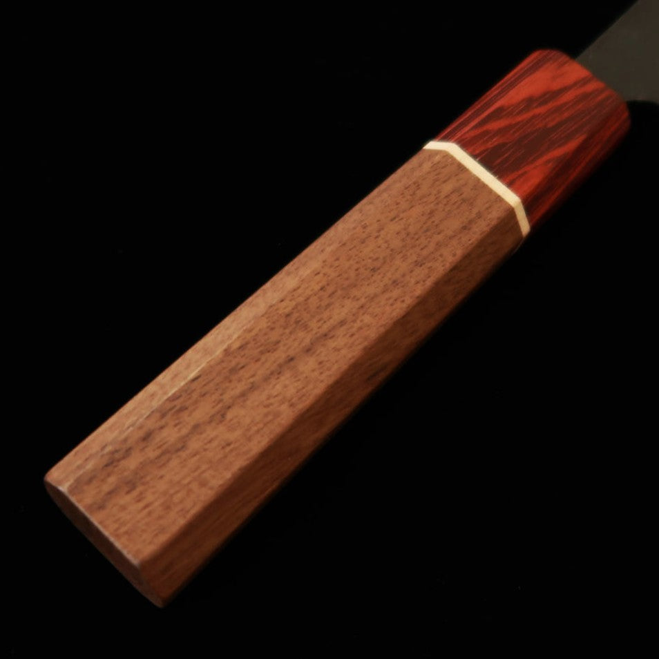 三浦 MIURA 万能小包丁 黒打両刃 白紙二号 RGW八角柄  （140mm）