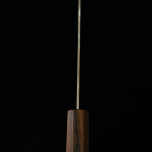 MIURA petty Kusanagi, Aogami n°1, sandwich inox, finition noire, manche SGW octogonal (150 mm)