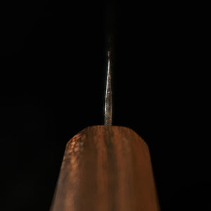 MIURA petty Kusanagi, Aogami n°1, sandwich inox, finition noire, manche SGW octogonal (150 mm)