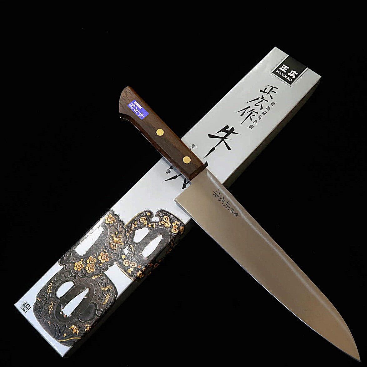 MASAHIRO Gyuto, Japanese Steel with Rose Handle (210/240mm)