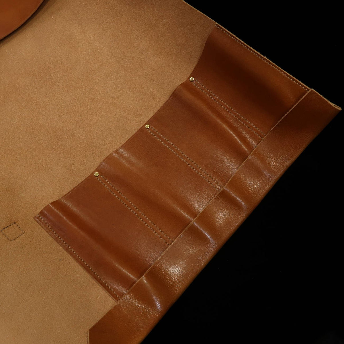 Funda enrollable de cuero YOKU Long Lasting Leather, disponible en 4 colores, 4P (burdeos/marrón/marino/negro)