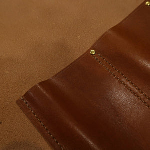 Funda enrollable de cuero YOKU Long Lasting Leather, disponible en 4 colores, 4P (burdeos/marrón/marino/negro)