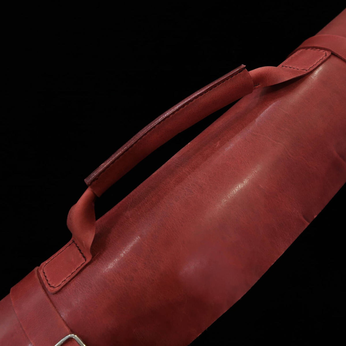 Funda enrollable de cuero YOKU Long Lasting Leather, disponible en 4 colores, 4P (burdeos/marrón/marino/negro)