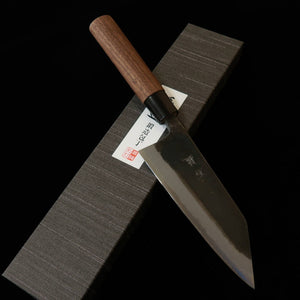 石鎚ISHIDUCHI 切付出刃 青紙二号 黒打ち ウォルナット柄（150~180mm）