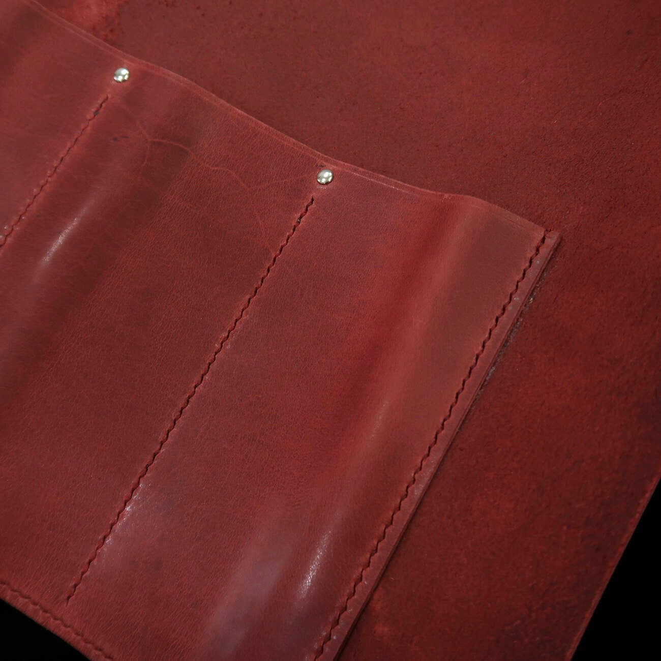 レザーナイフロール Long Lasteing Leather 4色展開  4P (ボルドー/ブラウン/ネイビー/黒)