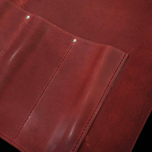 Funda enrollable de cuero YOKU Long Lasting Leather, disponible en 4 colores, 4P (burdeos/marrón/marino/negro)