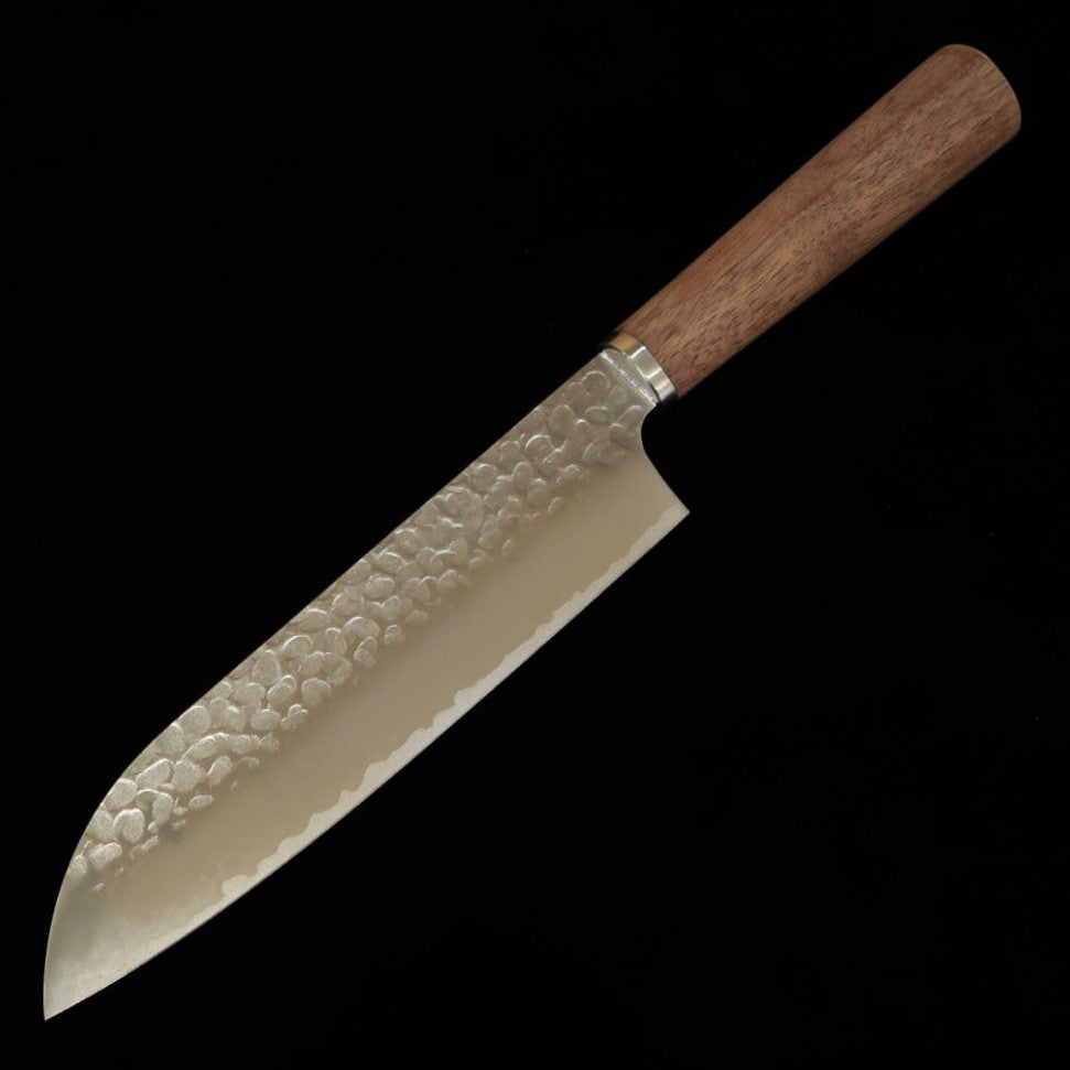 三浦 MIURA 三徳 VG10 鎚目 ウォルナット柄（165mm）