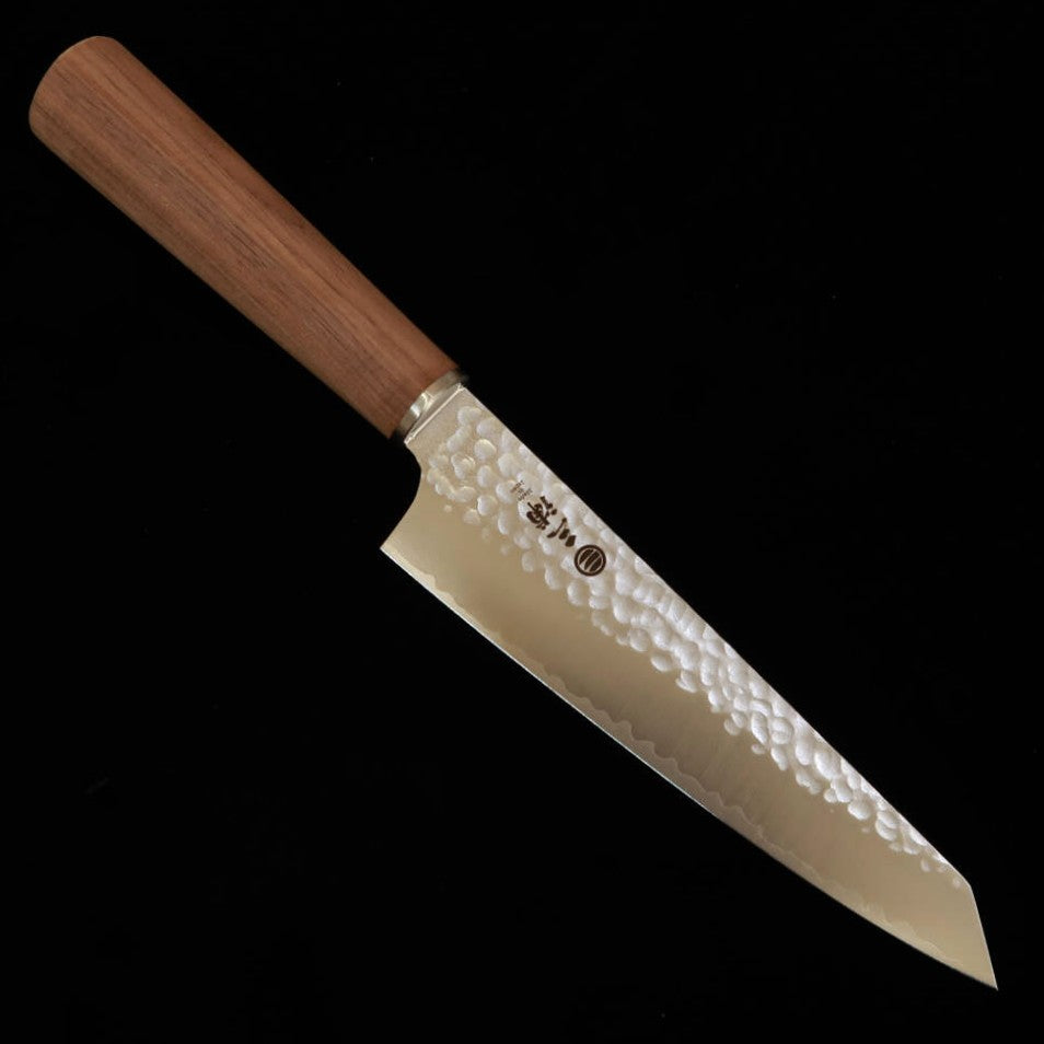 三浦 MIURA 切付ペティ VG10 鎚目 ウォルナット柄（150mm）