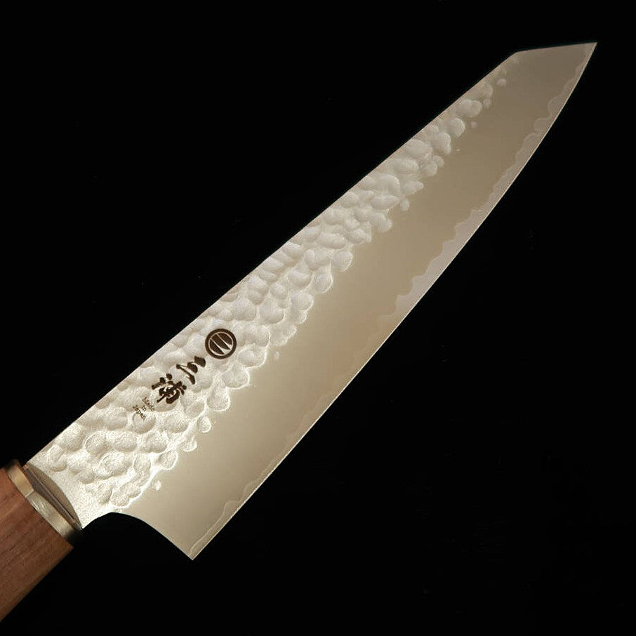 三浦 MIURA 切付ペティ VG10 鎚目 ウォルナット柄（150mm）