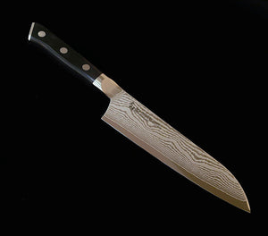 [Nouveau standard] MCUSTA ZANMAI Zanmai Classic 3 Damas – santoku noir (180 mm)