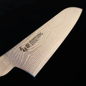 【Nuevo estándar】Mcusta Zanmai ZANMAI Classic 3 Damasco Santoku negro (180 mm)